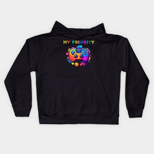 my priority is console game Kids Hoodie